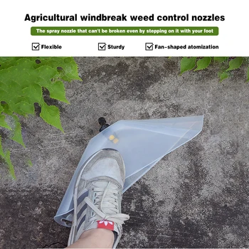 Teljesítmény permetező Szélálló fedél Permetező ventilátor típusú szórófej Szélvédő Mezőgazdasági kerti öntözési kellékek