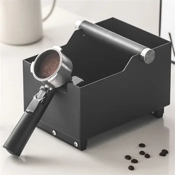 2 IN 1 kávékopogtató doboz szabotázstartóval Eszpresszó kopogtató doboz Barista kávédaráláshoz Lengéscsillapító kávédaráló szemetes
