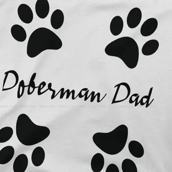 Doberman apa kutya legújabb póló férfiaknak Doberman apa kerek nyakú tiszta pamut póló megkülönböztető ajándékruhák kültériWear