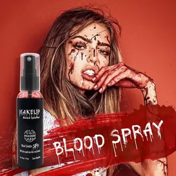 Blood Splatter Effect Spray Party Cosplay Makeup Realisztikus Halloween Fake Blood Set csöpögő vérhez Sminkhez