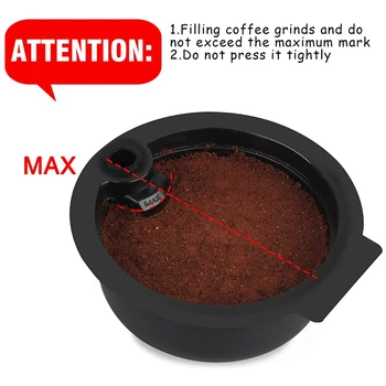 2X újrafelhasználható kávékapszula, kompatibilis a -S Tassimo gépekkel, kávészűrő újratölthető kávéfőző hüvely 180Ml