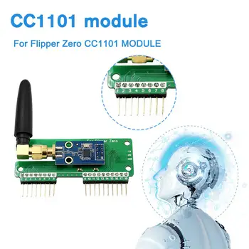 CC1101 módosító modul Flipper Zero eszközökhöz Vevő egyedi szerszámalkatrészek továbbítása Nagy nyereségű antenna szerszám alkatrészek