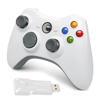 Gamepad Xbox 360 vezeték nélküli vibrációs joystickhoz Microsoft PC konzolhoz Kompatibilis a Windows 7 8 10 játékvezérlővel