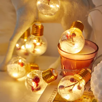 4M 10Izzók LED tündér fényfüzér akkumulátor Otthoni hálószoba Nappali esküvői parti Újévi karácsonyfa dekoráció