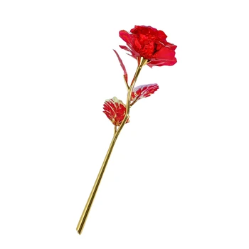 24K fóliázott rózsa arany A rózsa örökké tart Szerelem Esküvői dekoráció Szerető világítás Rózsák Kreatív Valentin-napi kreatív ajándék