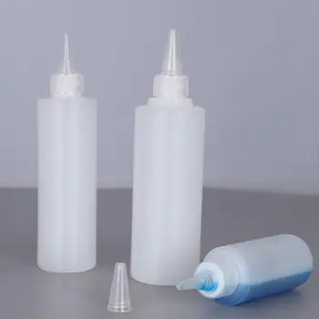 Műanyag Squeeze cseppentő palackok tinta ragasztó Üres tartály Szervező palack Osztott palack Átlátszó tartály Összenyomható utazás
