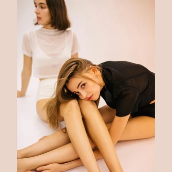 Új retro háromrészes női fürdőruha tömör hálós fürdőruha tömör stílusú szexi magas derekú rövid ujjú fürdőruha párnákkal