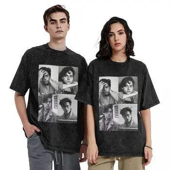 Streetwear Mosott póló Riverdale Southside Serpents Cotton pólók Cole Sprouse kollázs B W Népszerű póló férfi nyárra