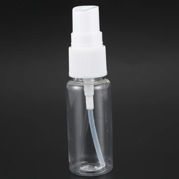 150X üres átlátszó műanyag finom köd spray palackok mikroszálas tisztítókendővel, 20 ml-es újratölthető tartály