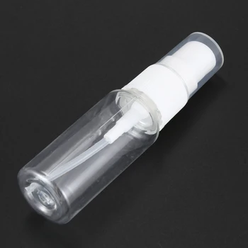 150X üres átlátszó műanyag finom köd spray palackok mikroszálas tisztítókendővel, 20 ml-es újratölthető tartály