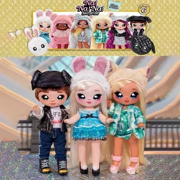 Eredeti Nanana meglepetésbabák Ari Prizma Cali Grizzly Maxwell dán divatbaba kiegészítőkkel Lány öltözködési játékok Gyerek ajándék