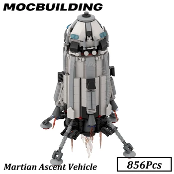 Marsi felemelkedés jármű modell Space Moc építőelem modell szett kijelző DIY kocka játék ajándék karácsonyi ajándék