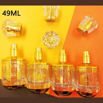 49ml üveg parfümös üveg spray újratölthető porlasztó illatos palackok csomagolása kozmetikai alkohol ultra köd permetező tartályok