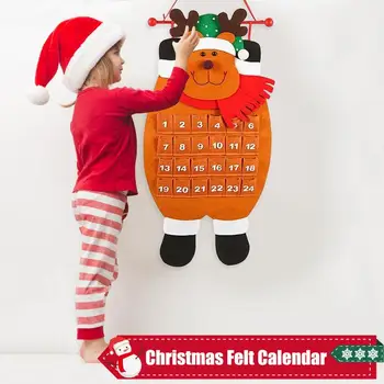 Ünnepi lógó filc karácsonyi visszaszámlálás 2023 karácsonyi adventi naptár Mikulás hóember rénszarvas naptár medál 24 ajándék