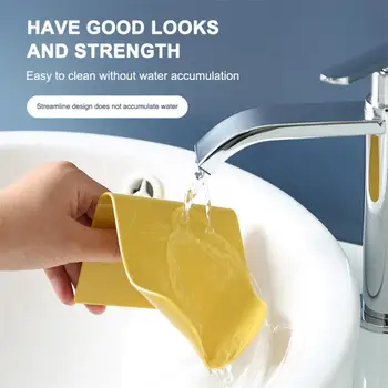  1 ~ 10DB szappantartó falra szerelhető függő fürdőszoba zuhany szappan edény zuhanylapok szappantároló lefolyó műanyag szappantálca tartó