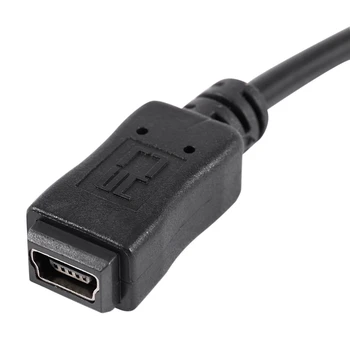 2 db 1,5 méteres Mini USB B 5 tűs apa-anya hosszabbító kábel adapter Fekete