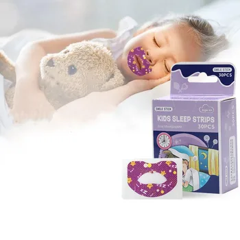 Horkolásgátló matricák Patch szájszalag Alvó csíkok Hagyja abba a horkolást Gyermekek felnőtt éjszakai alvás Ajak-orr légzésjavító eszköz