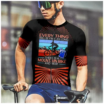 2023 Új Pro Team kerékpáros mez Nyári lélegző kerékpár ruhák Kerékpár ruházat Alkalmi férfi sportingek