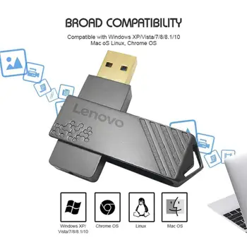 Lenovo Pen Drive USB 3.0 High Speed Flash Drive Metal 2TB 4TB hordozható vízálló telefon Mobile Pendrive 64TB USB flash meghajtó