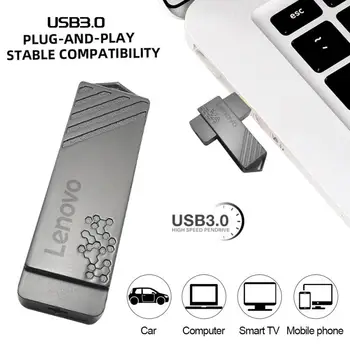 Lenovo Pen Drive USB 3.0 High Speed Flash Drive Metal 2TB 4TB hordozható vízálló telefon Mobile Pendrive 64TB USB flash meghajtó
