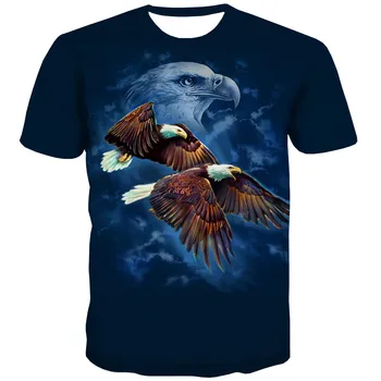 KYKU Soaring Eagle póló férfi állat pólók alkalmi vicces pólók 3d Cloud póló nyomtatott ing nyomtatás férfi ruházat pólók