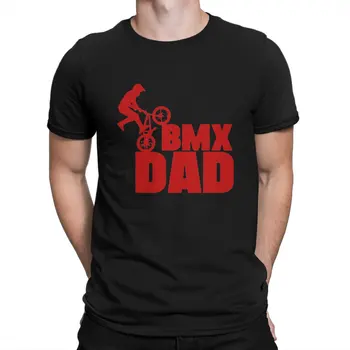 Férfi Pólók Apa Vintage 100% pamut pólók Rövid ujjú BMX Racing póló O Nyak felsők Nyomott
