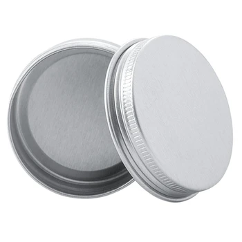 30 ml ezüst kis alumínium kerek ajakbalzsam tárolóedény csavaros kupakkal (96 darabos csomag)