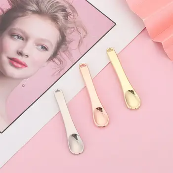 3 szín Kozmetikai kanál Mini kozmetikai spatula gombóc kozmetikai arckrém kanál nőknek Lányok sminkkeverés