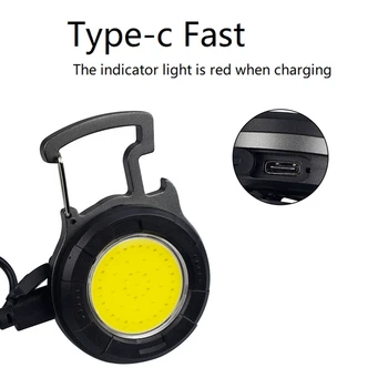 Mini hordozható LED kulcscsat Könnyű autó karbantartó lámpa Kültéri alumíniumötvözet zseblámpa