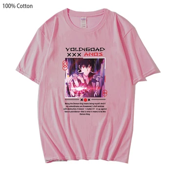 Maou Gakuin No Futekigousha pólók férfiaknak Voldigoad Manga grafikus póló Four Seasons 100% pamut utcai ruházat Női ruházat