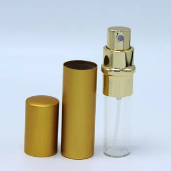 50db 5ml parfümös üveg üres újratölthető palack hordozható mini utazási méret kozmetikai tartály parfüm lotion spray porlasztó