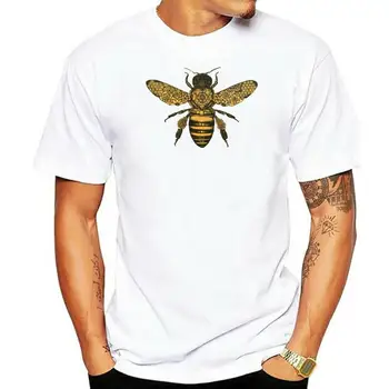 2022 Hot Sale Új férfi póló Bee barokk póló Moth Insect Tattoo illusztráció Póló Indie Mod Hipster Top póló