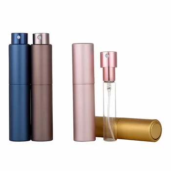 1db 5 ml-es hordozható újratölthető utazási parfüm spray palackok Mini Twist-up forgatható parfümporlasztó üres kozmetikai tartály