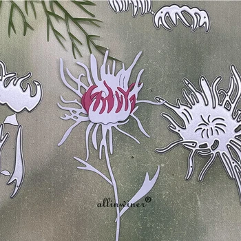 Virág dekoráció Fémvágó szerszámok Stencilek Stancil DIY Scrapbooking Album Papírkártya dombornyomás