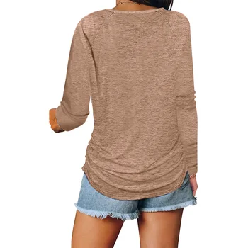 Női őszi tél Új mellkascipzáras rakott alkalmi hosszú ujjú póló Top női divat ingázás sokoldalú egyszínű alap