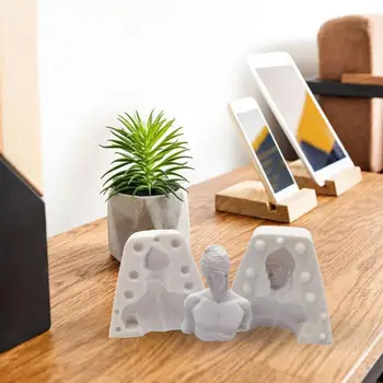 Gyertya szilikon forma 3D mellszobor szilikon formák gyertyákhoz DIY gyertya szappan penész gyanta öntőformák kézzel készített gyertya asztallaphoz