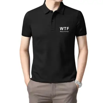 Golf viselet férfi WTF - Hol' Az étel Új vicces felsők póló Új Unisex vicces kiváló minőségű alkalmi nyomtatású póló férfiaknak