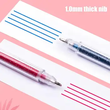 Csillogó zselés tollak színes, ergonomikus gyermek tollkészlet Hordozható tollkészlet kifestőkönyvekhez Iskolai feladatok Tartós tollak