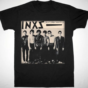 New Inxs Band Basic ajándék rajongói fekete All size Unisex pólónak S2813