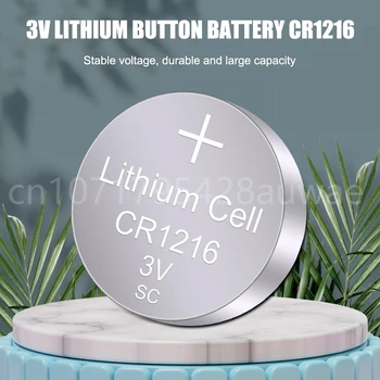 50-200PCS CR1216 gombelemek DL1216 BR1216 cellás érme lítium akkumulátor 3V CR 1216 5034LC óra elektronikus játéktávvezérlőhöz