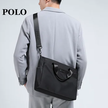 Polo kézitáska férfi alkalmi 15 hüvelykes laptop táska férfi táska crossbody táska váll ingázó aktatáska Business
