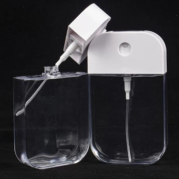1 db Transparante spray-palack nagynyomású finom hordozható újratölthető palackozó kártya hidratáló a napi irodai otthonhoz