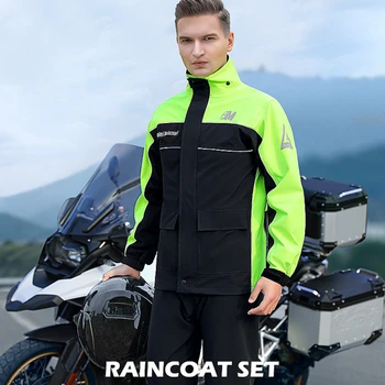 Felnőtt hordozható kerékpár esőkabát nadrág motorkerékpár vízálló esőkabát kemping szett poncsó vízhatlan De Motociclista esőfelszerelés