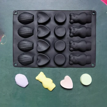 Shell alakú gyertya Szilikon forma DIY kézzel készített gipsz epoxigyanta formák csokoládétorta aromás szappankészítő kellékek Lakberendezés