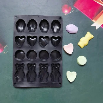Shell alakú gyertya Szilikon forma DIY kézzel készített gipsz epoxigyanta formák csokoládétorta aromás szappankészítő kellékek Lakberendezés