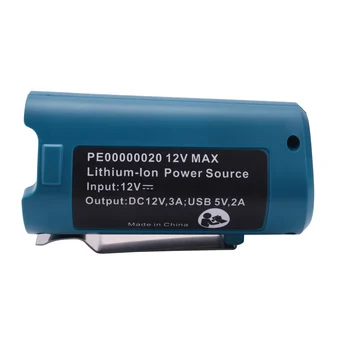 USB áramforrás Makitához Pe00000020 fűtött köpenyek töltő adapter átalakító 10.8V / 12V lítium-ion Bl1013 Bl1014