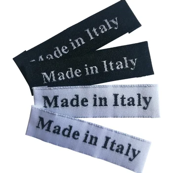 Olaszország ruházati címkék Olaszországban kézzel készített címke Szőtt címke Egyedi varrócímkék kézi munkához Kiegészítők