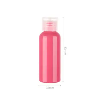 50ML Macaron műanyag lotion palackok Flip Cover PET samponos üveg minta kozmetikai csomagolóedények