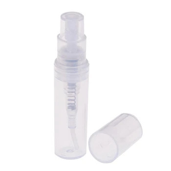 Mini átlátszó 2 ml-es spray műanyag palack spray parfüm üres mintapalack alkalmas utazási partihoz 240Pcs