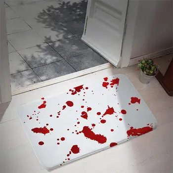 Halloween véres padlószőnyeg csúszásmentes nedvszívó vér Halloween ajtószőnyeg ijesztő Halloween padlószőnyeg mosható fürdőszőnyeg a fürdőszobában